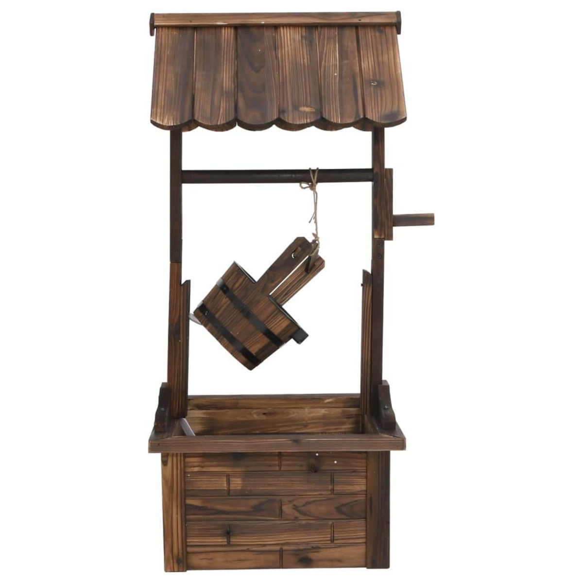 VIDAXL Puits a souhait avec pompe 57x50x112 cm bois de sapin massif