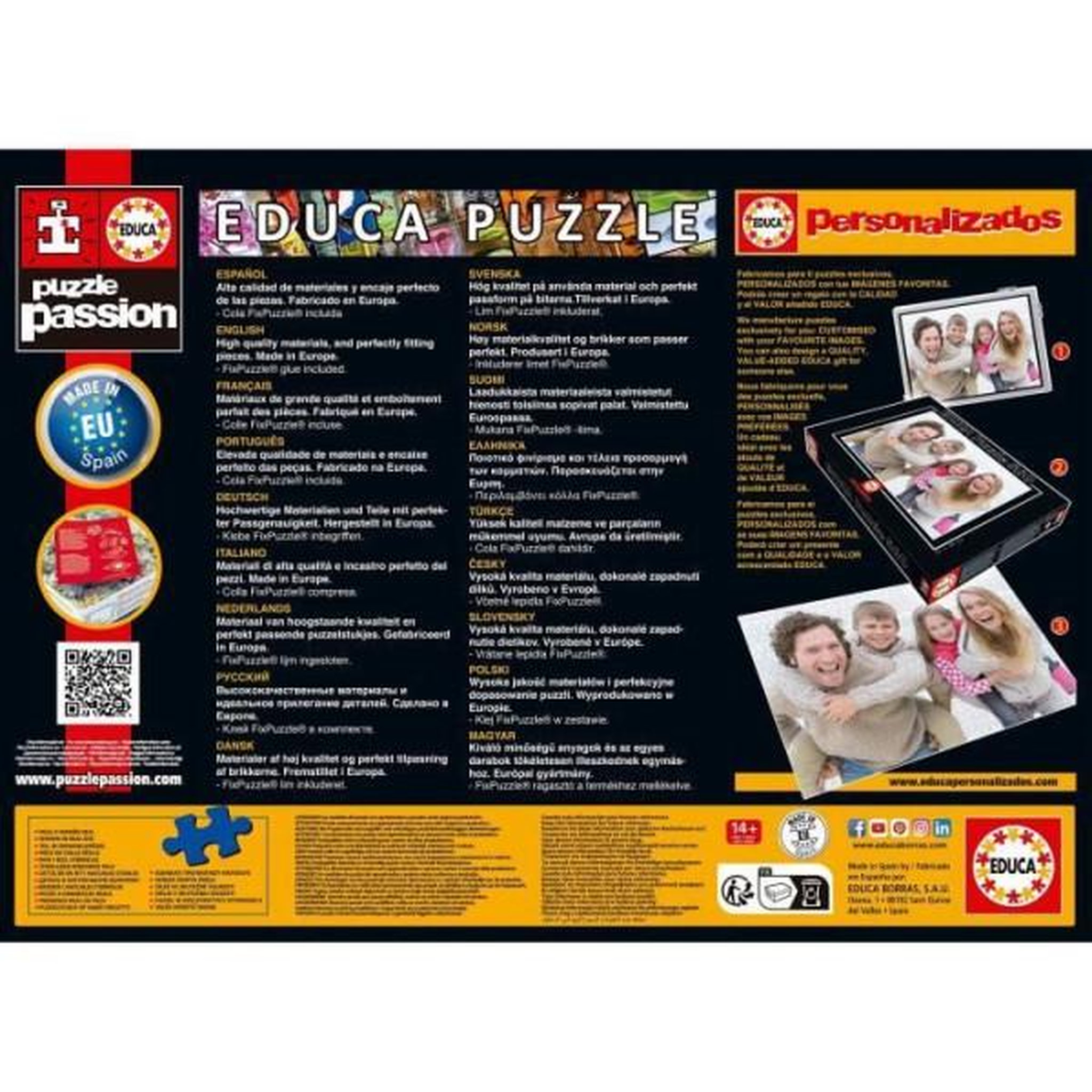 Voir la diapositive 2 : EDUCA MARVEL Puzzle 1000 Pieces - Collage Des Heros Marvel