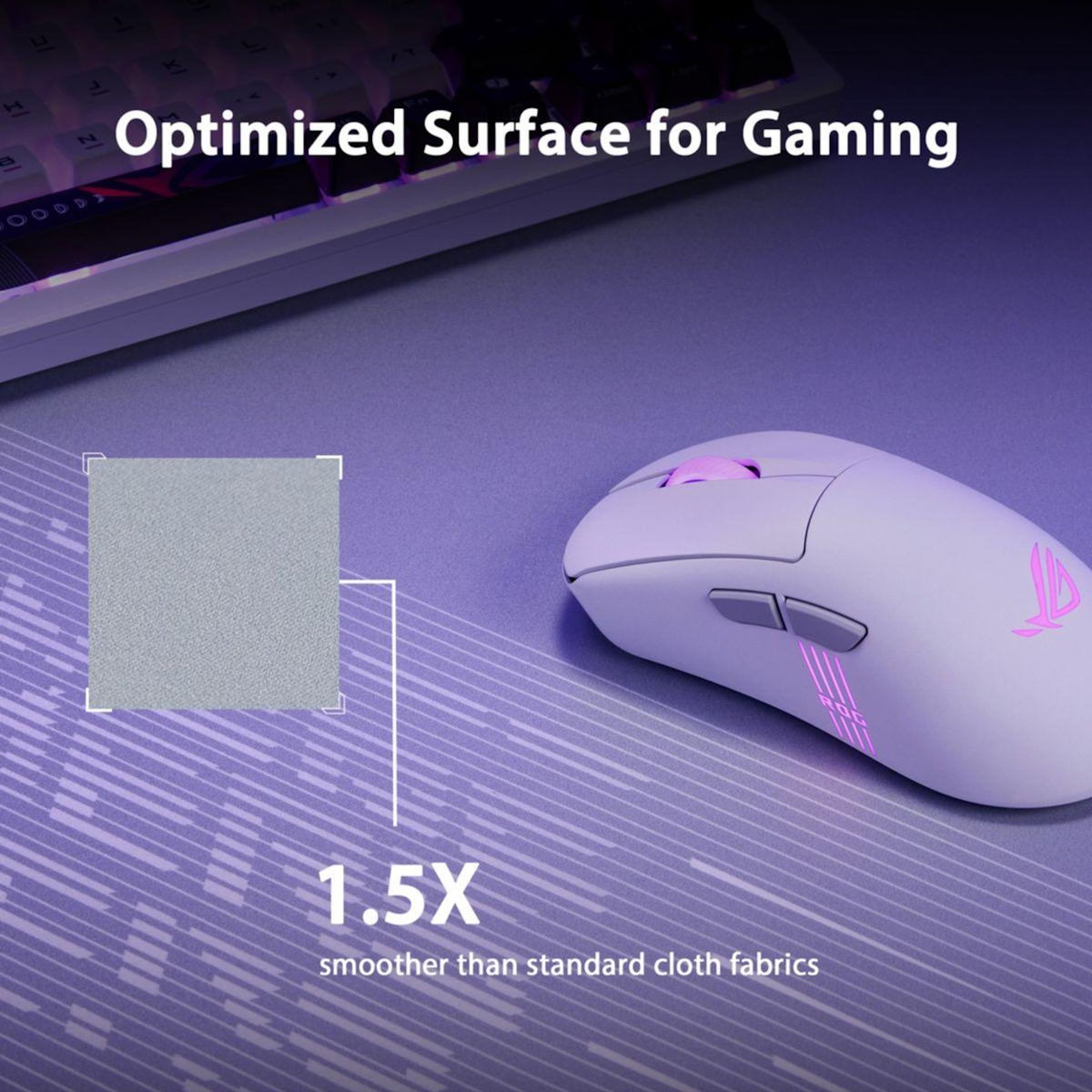 ASUS Tapis de souris ROG Scabbard II Artic Gray XXL