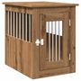 Voir la diapositive 2 : VIDAXL Meuble de cage pour chiens chene artisanal 45x62x59 cm