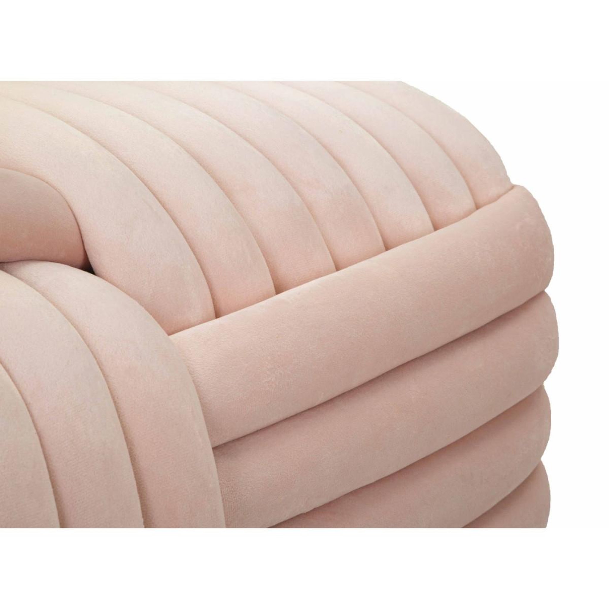 Voir la diapositive 5 : Paris Prix Banc design en velours  softy  90cm rose