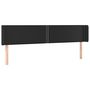 Voir la diapositive 2 : VIDAXL Tete de lit avec oreilles Noir 163x16x78/88 cm Similicuir