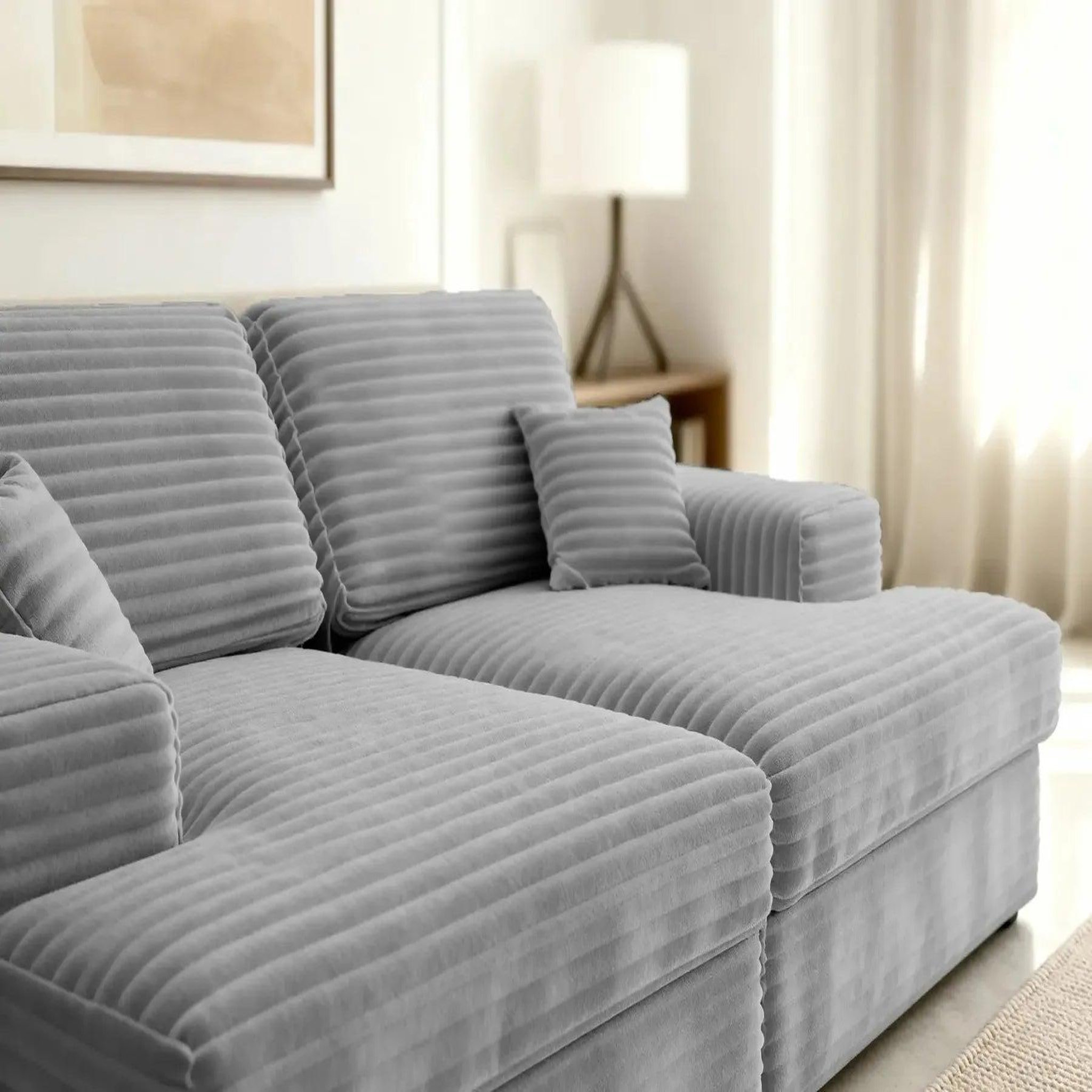 Voir la diapositive 6 : CASANOVA PARIS Lisbonne xl - canapé droit xl velours côtelé