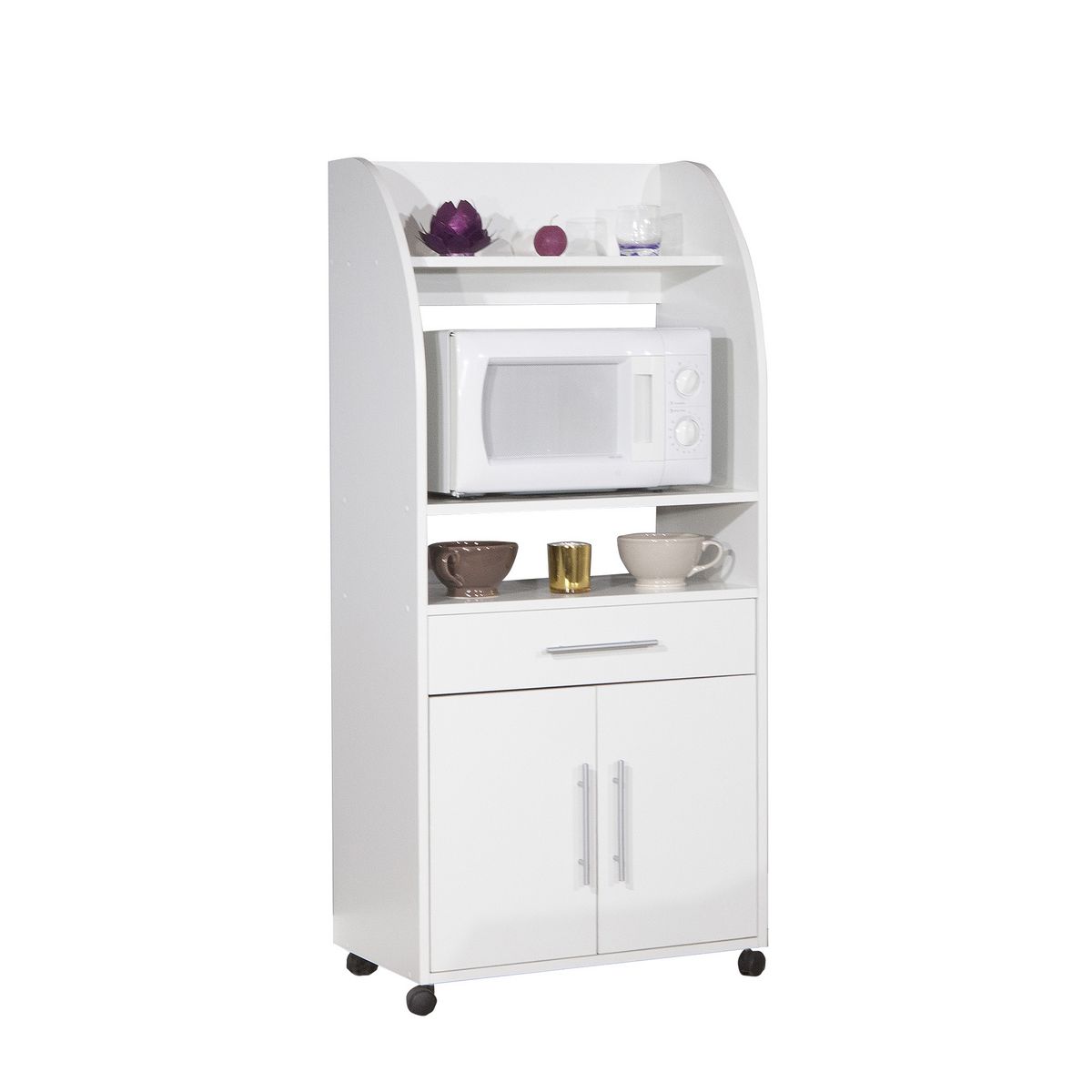 Desserte micro-ondes 2 portes 1 tiroir PRACTICA 