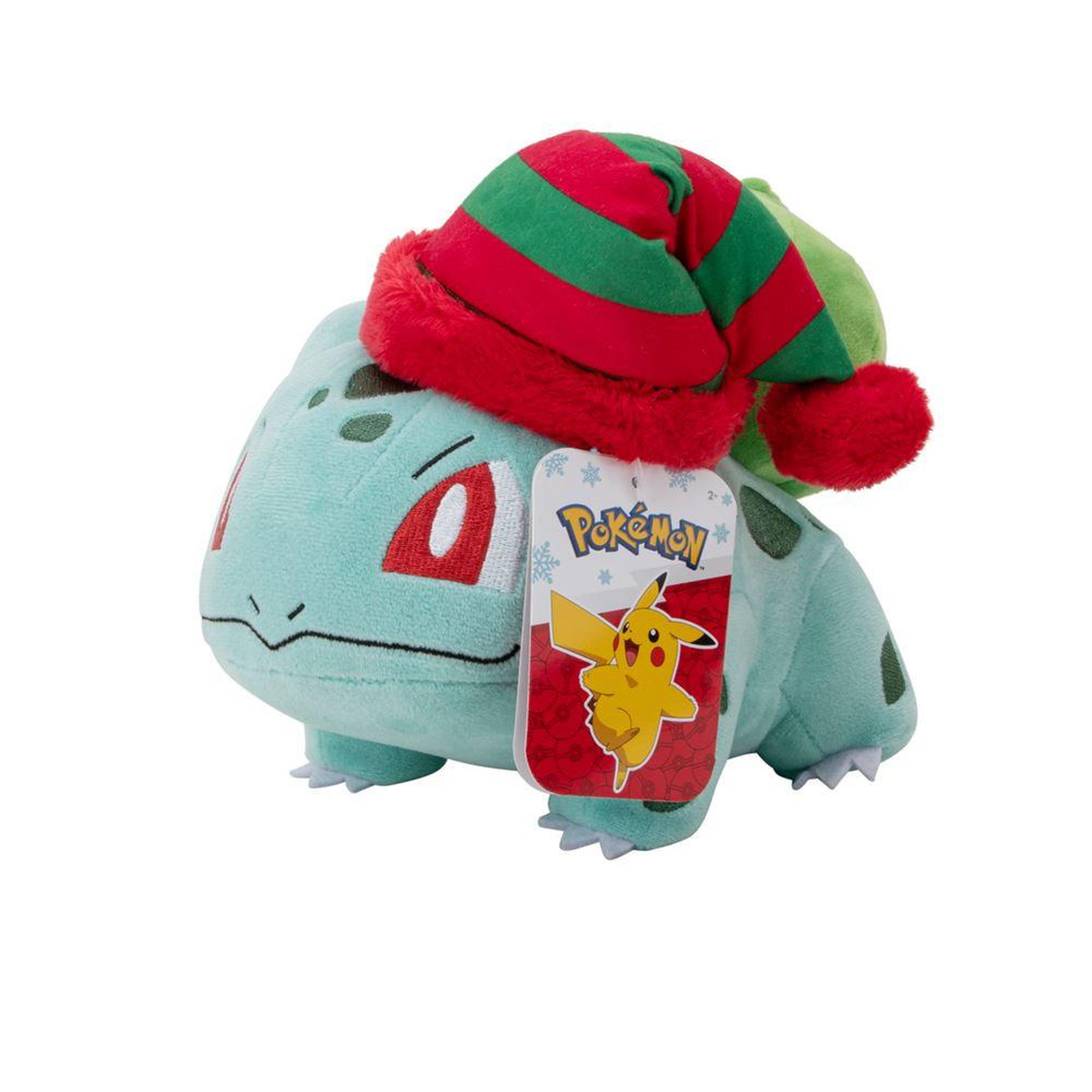 Pokemon Peluche Pokémon Seasonal Holiday Bulbasaur with Striped Hat W4