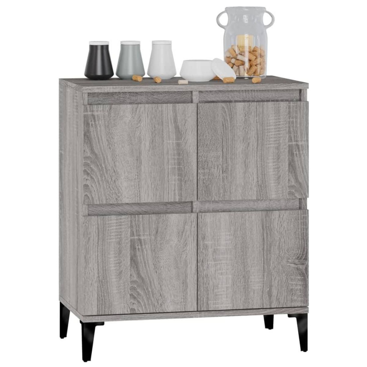 VIDAXL Buffet Sonoma gris 60x35x70 cm Bois d'ingenierie