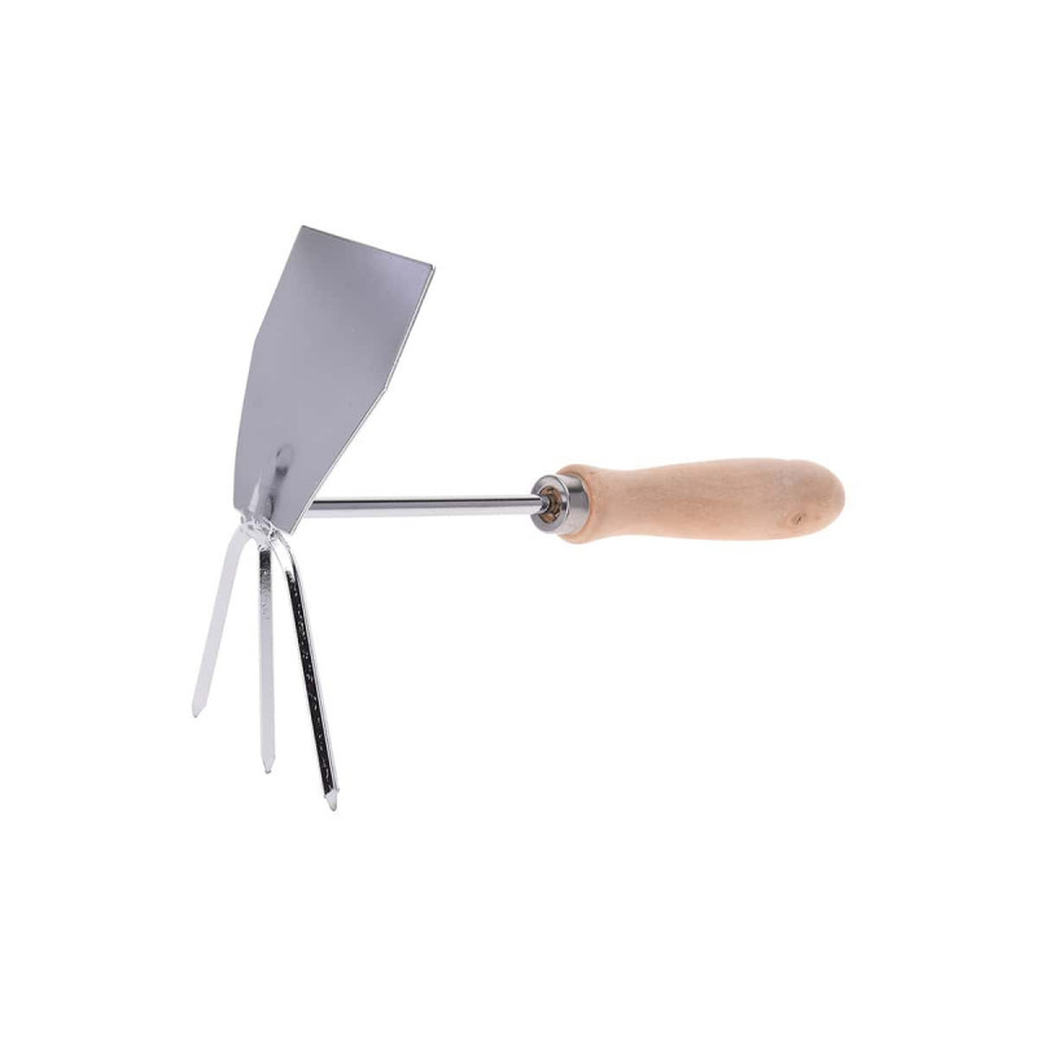  Pioche de jardin - 3 pointes - Avec pelle plate - 18x27cm
