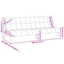 Voir la diapositive 6 : VIDAXL Canape-lit a 2 places gris clair tissu