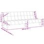 Voir la diapositive 6 : VIDAXL Canape-lit a 2 places gris clair tissu