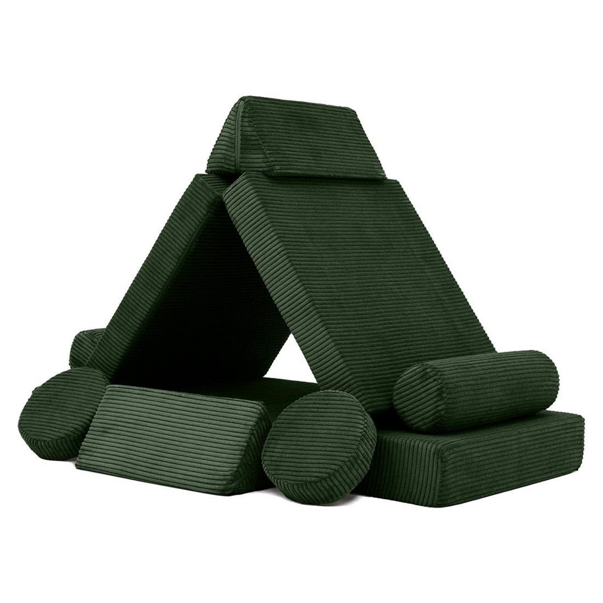 BEST MOBILIER Ines - canapé droit 2 places en velours côtelé