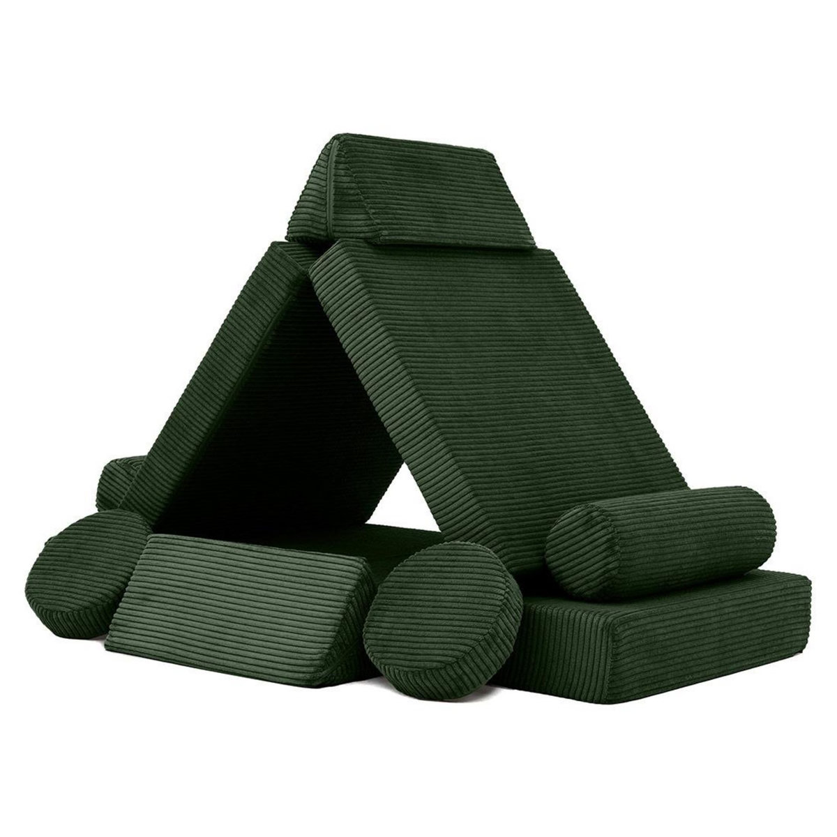 BEST MOBILIER Ines - canapé droit 2 places en velours côtelé