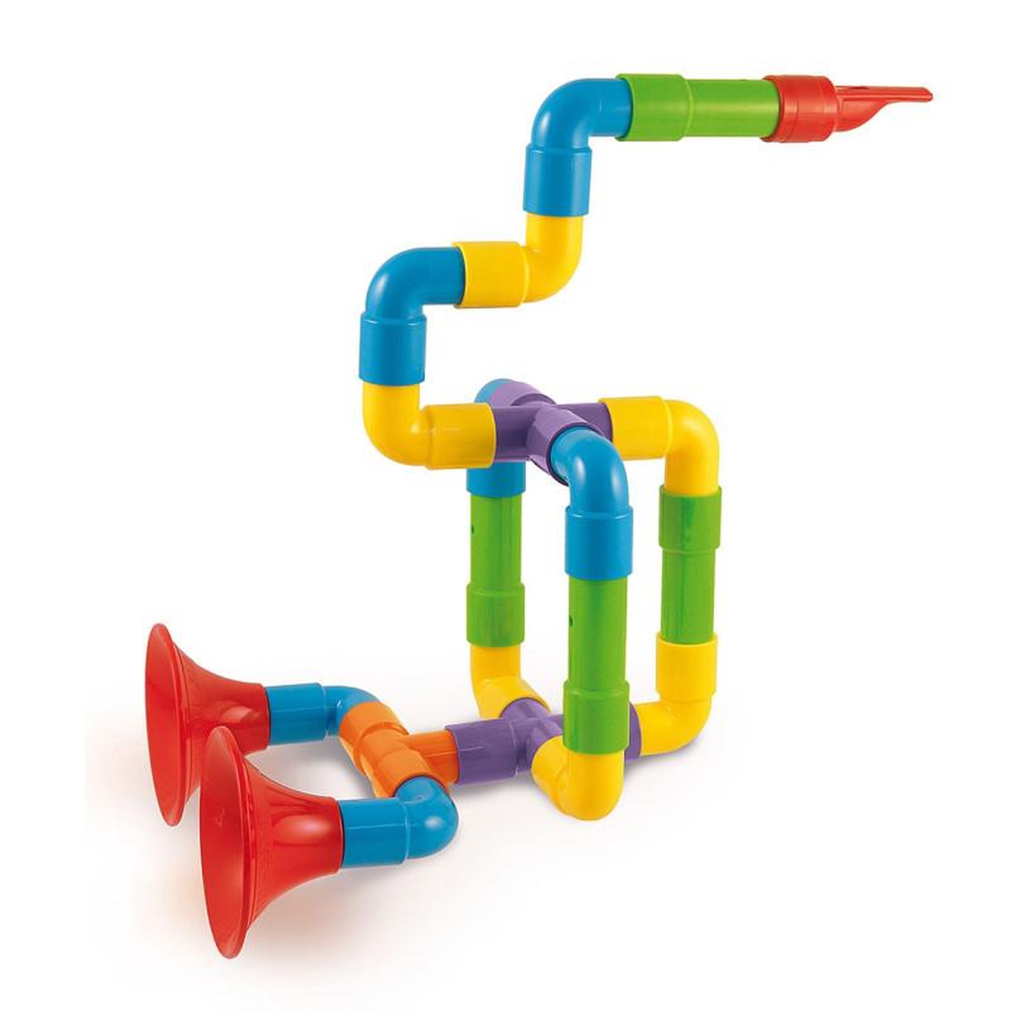 Voir la diapositive 2 : Quercetti Quercetti Tubes Buildingset saxophone, 24dlg.