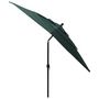 Voir la diapositive 4 : VIDAXL Parasol de jardin a 3 niveaux avec mat en aluminium vert