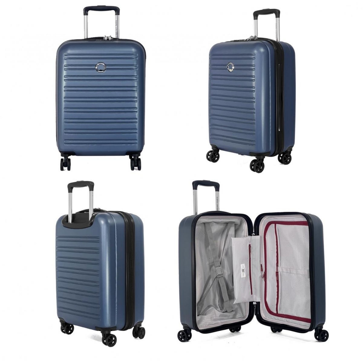Delsey Valise cabine slim rigide Segur 2.0 TSA polycarbonate 55cm