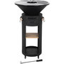 Voir la diapositive 1 : Habitat et Jardin Barbecue plancha brasero à charbon et bois  Cesar premium  - Ø 81 - Noir
