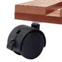 Voir la diapositive 5 : VIDAXL Chariots a plantes 4 pcs Marron 30x30x7,5 cm WPC