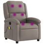 Voir la diapositive 2 : VIDAXL Fauteuil de massage inclinable Taupe Tissu