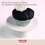 Voir la diapositive 2 : ZENKER Set pâtisserie avec 50 moules à muffins étoiles en papier, 2 bols à mixer, verre mesureur et spatule Zenker