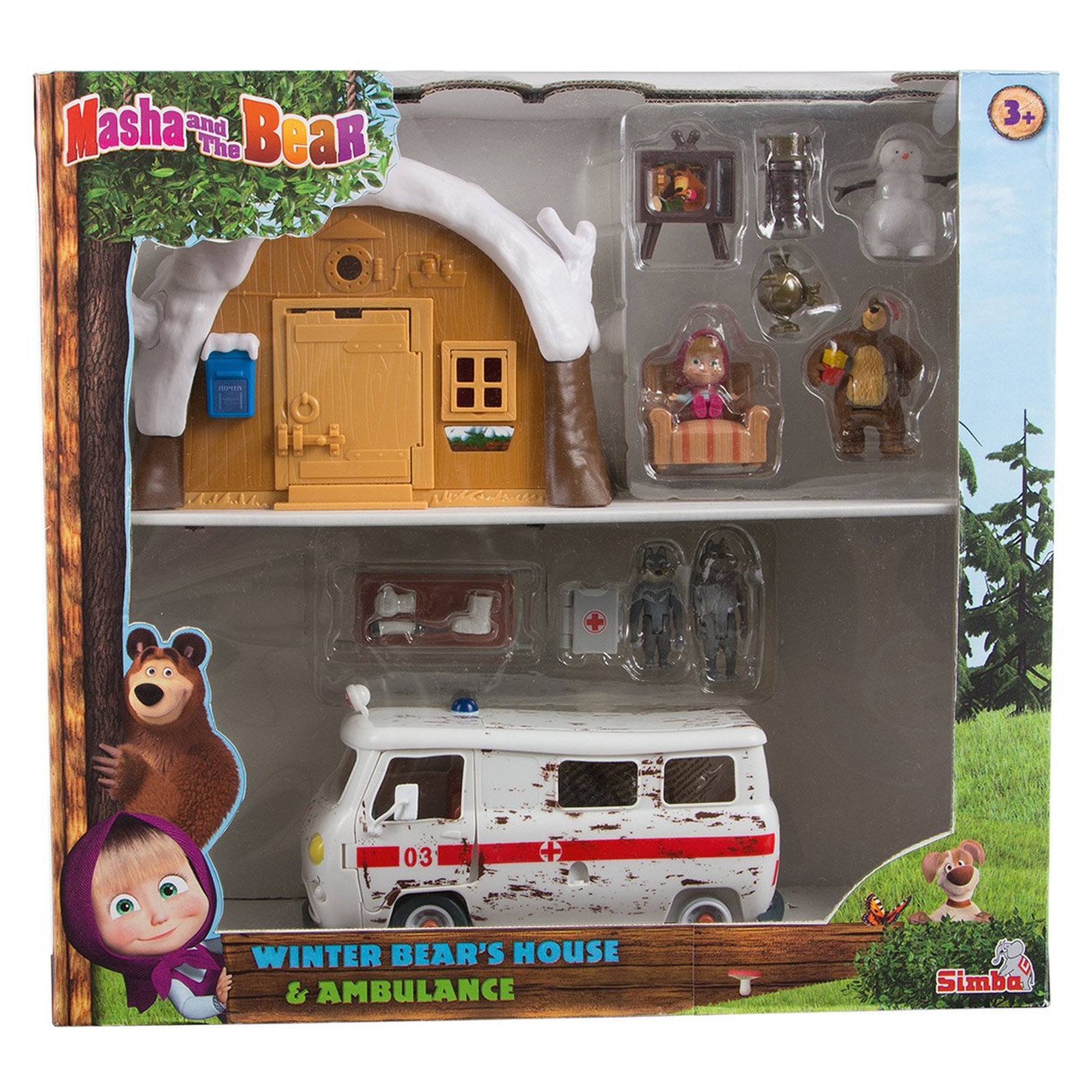 Voir la diapositive 2 : SMOBY Hutte hiver et ambulance Masha et Michka