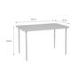 Voir la diapositive 4 : SWEEEK Table de jardin métal 4 places, Amelia L 120 x 70 x 72,5cm
