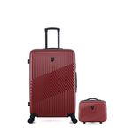 GENTLEMAN FARMER Lot de 2 - Valise grand format et vanity PETER. Coloris disponibles : Rouge, Bleu, Gris, Vert, Beige, Noir