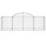 Voir la diapositive 4 : VIDAXL Paniers a gabions arques 7 pcs 200x50x60/80 cm Fer galvanise