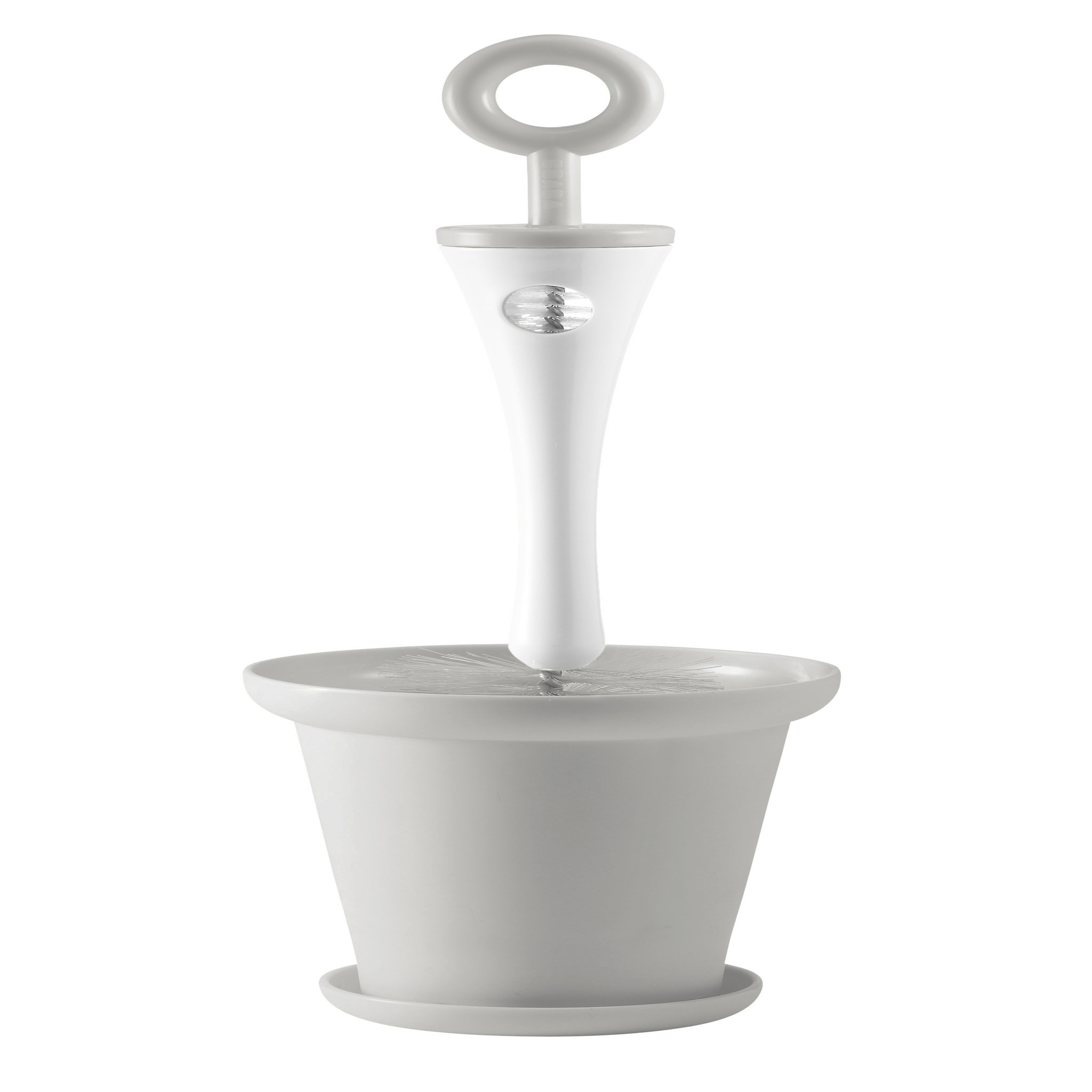Voir la diapositive 1 : BEABA Goupillon 2 en 1 avec socle gris