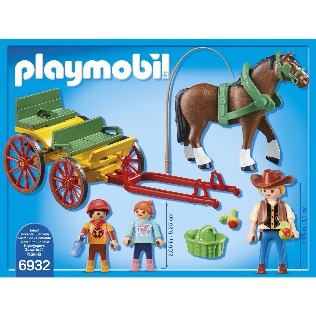 PLAYMOBIL 6932 - Country - Calèche avec attelage 
