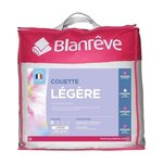 BLANREVE BLANREVE Couette legere en microfibre - 200 x 200 cm - Blanc