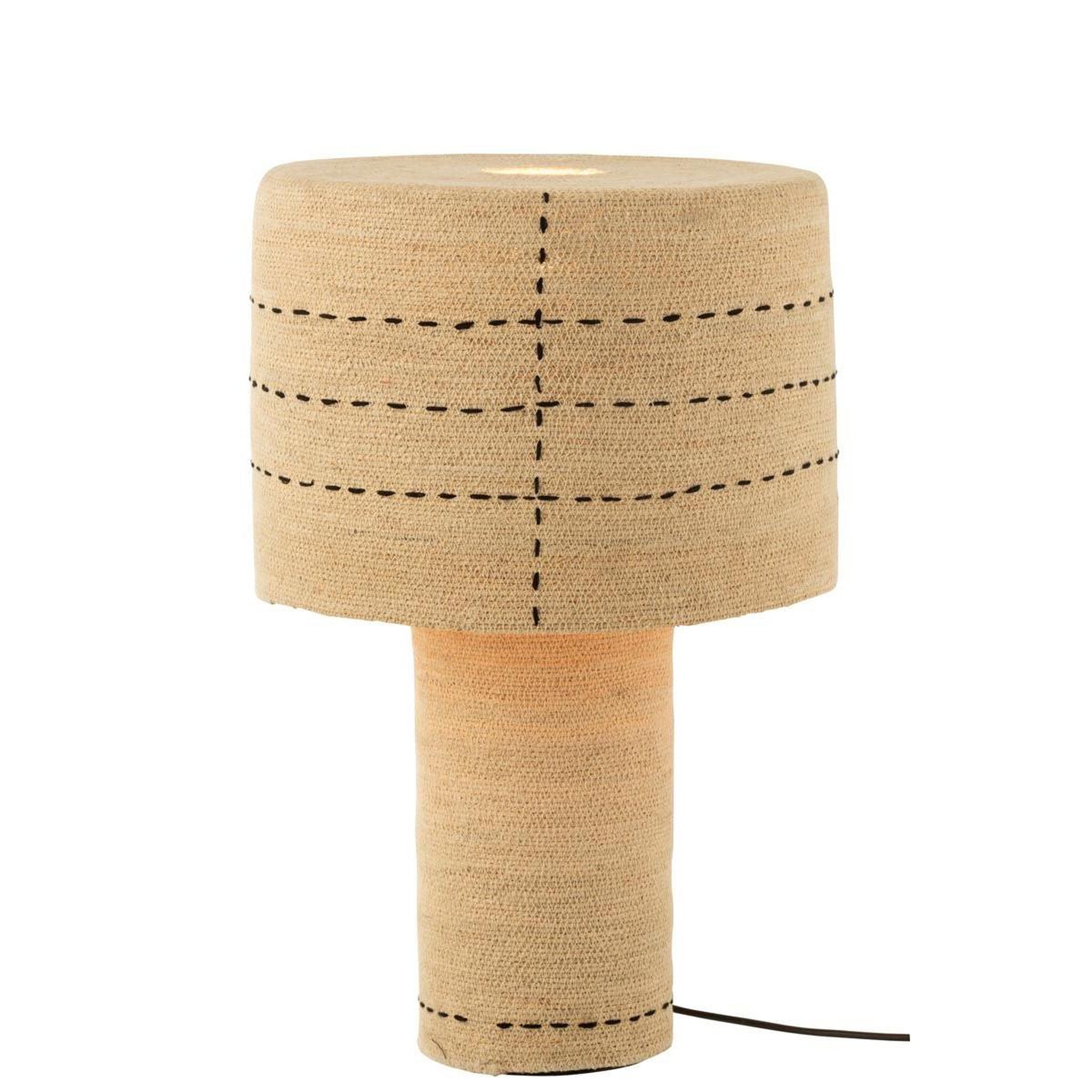 Voir la diapositive 2 : J-LINE Lampe à poser  lignes de pointillés  60cm naturel