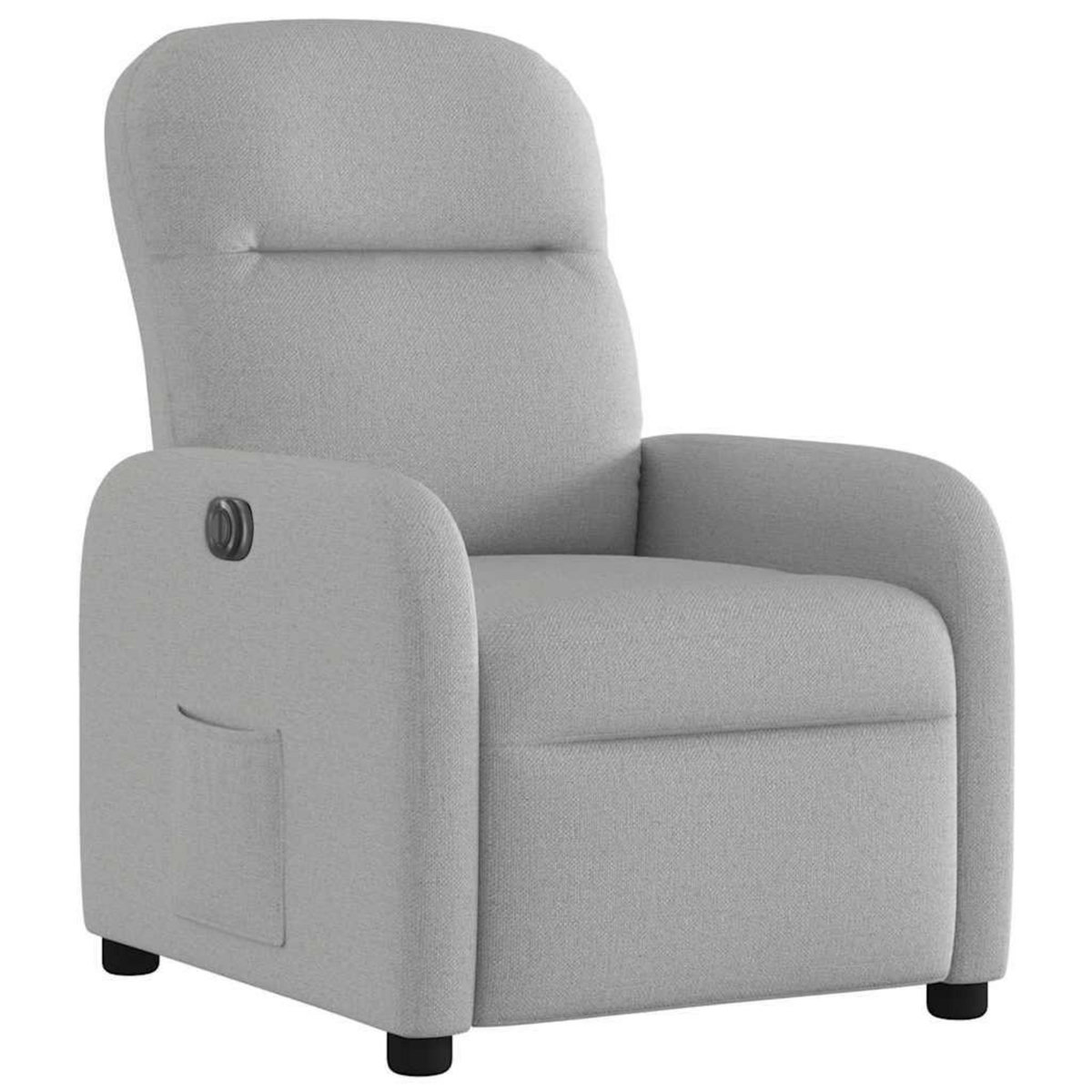 VIDAXL Fauteuil inclinable electrique gris nuage tissu