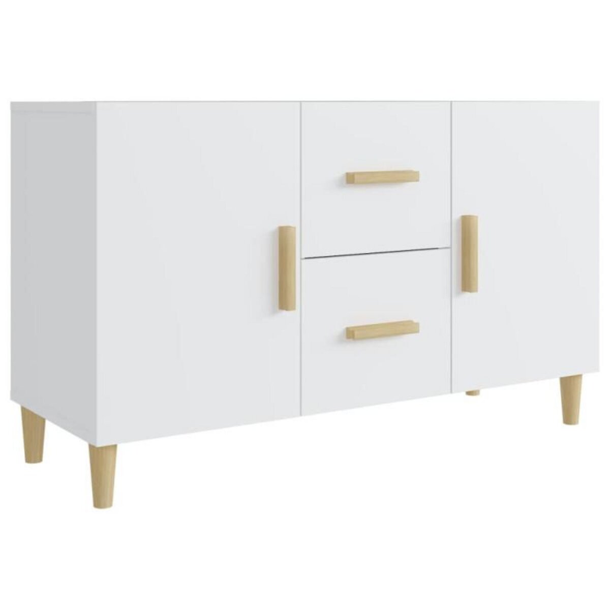 VIDAXL Buffet blanc 100x36x60 cm bois d ingénierie