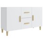 Voir la diapositive 2 : VIDAXL Buffet blanc 100x36x60 cm bois d ingénierie