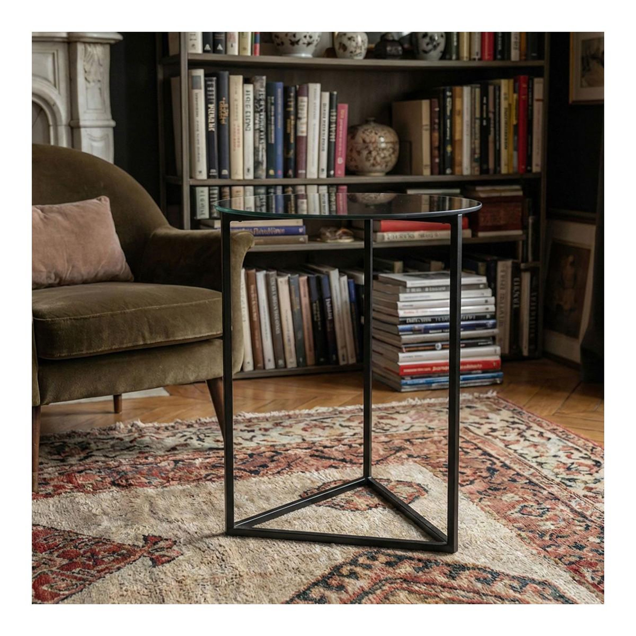Voir la diapositive 6 : Paris Prix Table d'Appoint Design  Zeliana  79cm Noir