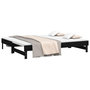 Voir la diapositive 3 : VIDAXL Lit coulissant sans matelas noir 2x(100x200) cm