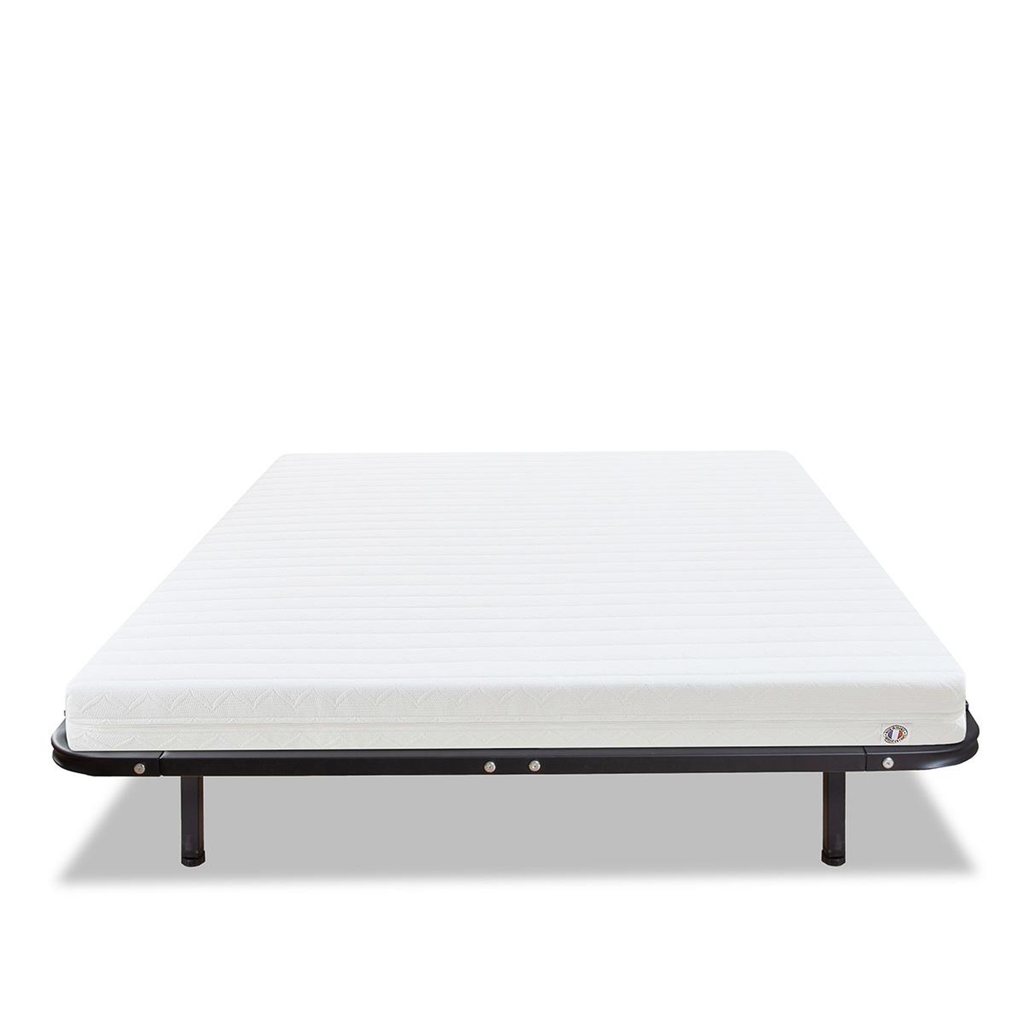 Voir la diapositive 3 : OLYMPE LITERIE Olympe literie | ensemble egio | matelas latex like + sommier métal