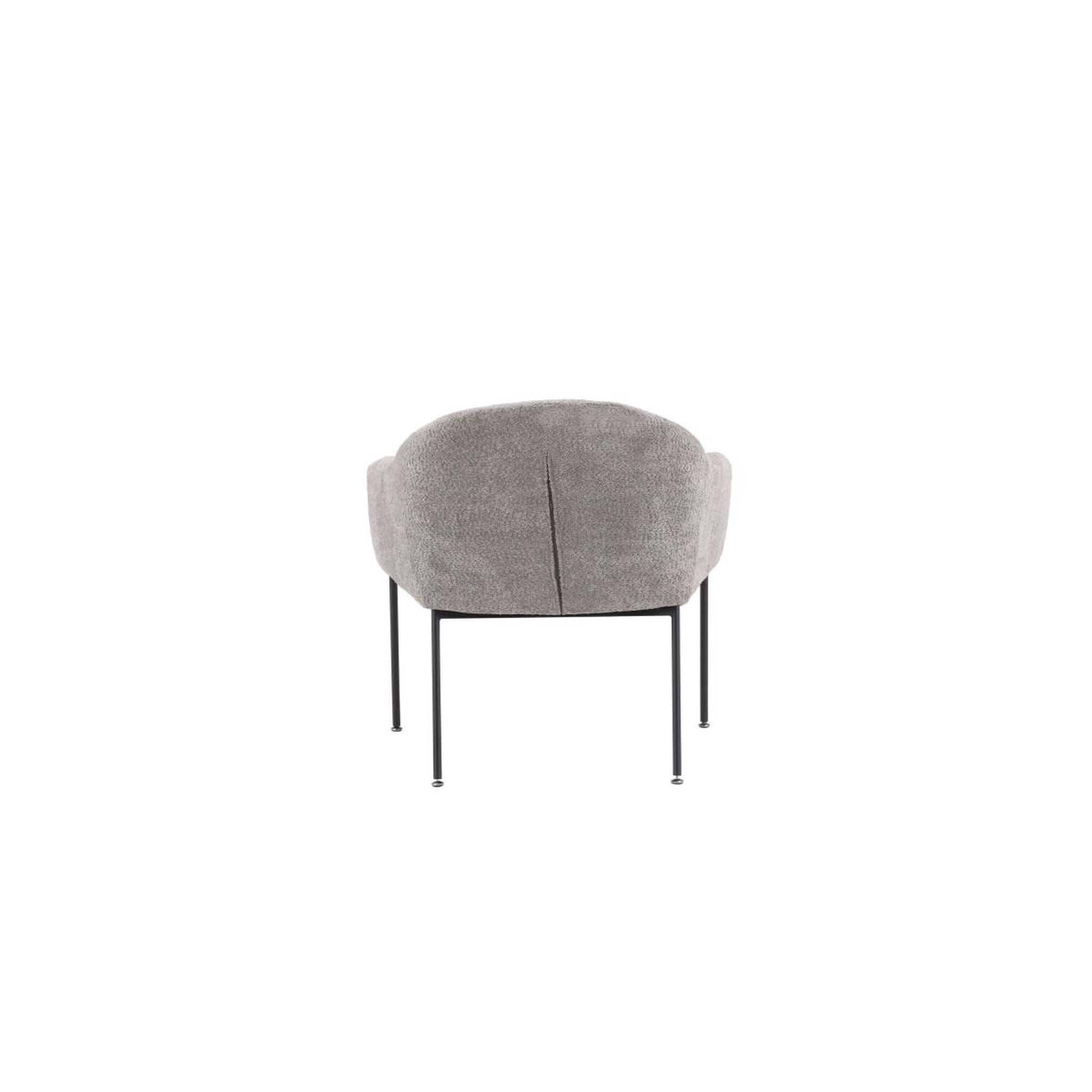 Voir la diapositive 5 : Paris Prix Fauteuil en tissu bouclette  catania  88cm gris clair