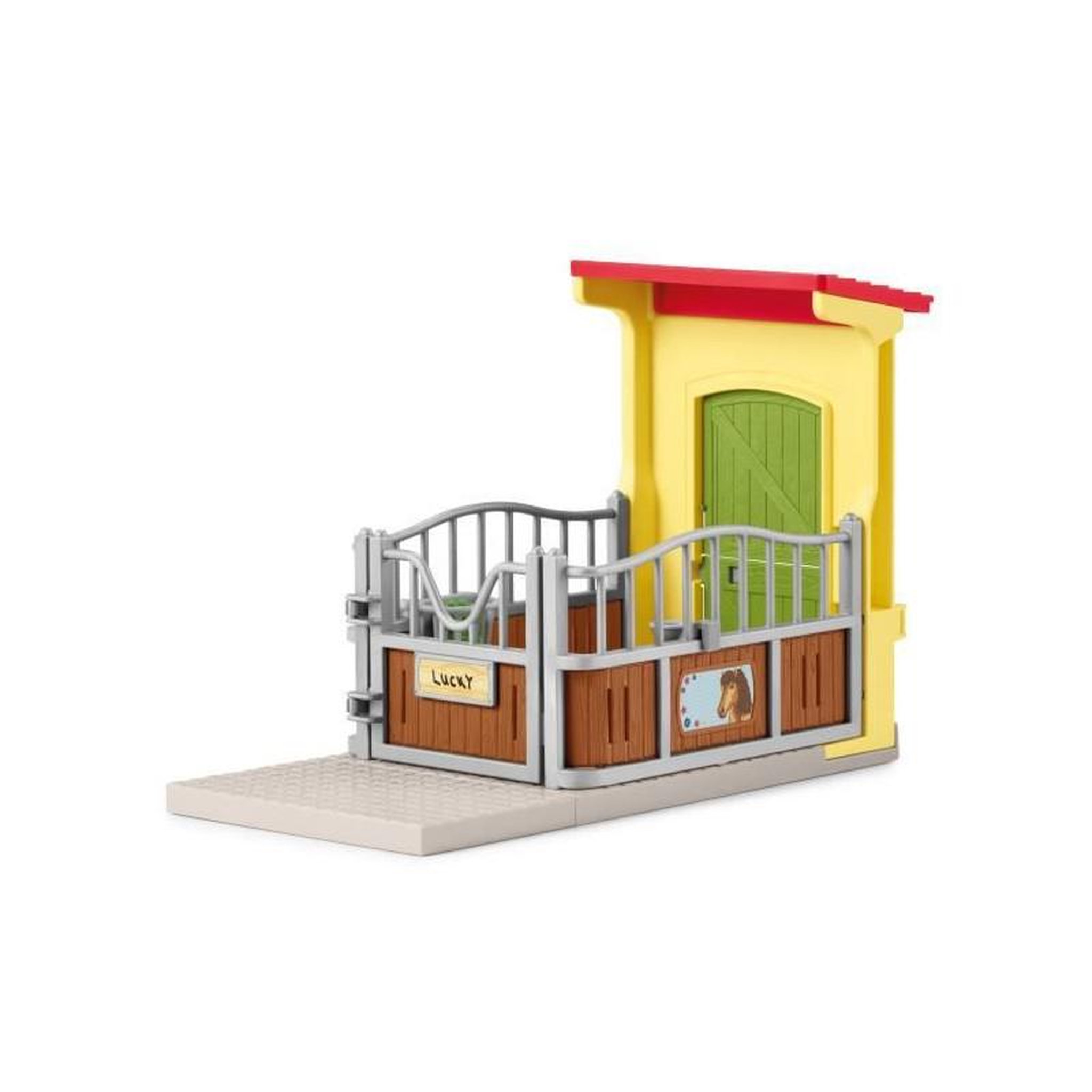 Voir la diapositive 4 : Schleich SCHLEICH - Box avec Poney Icelandais - Extension Ferme Educative - 42609 - Gamme Farm World