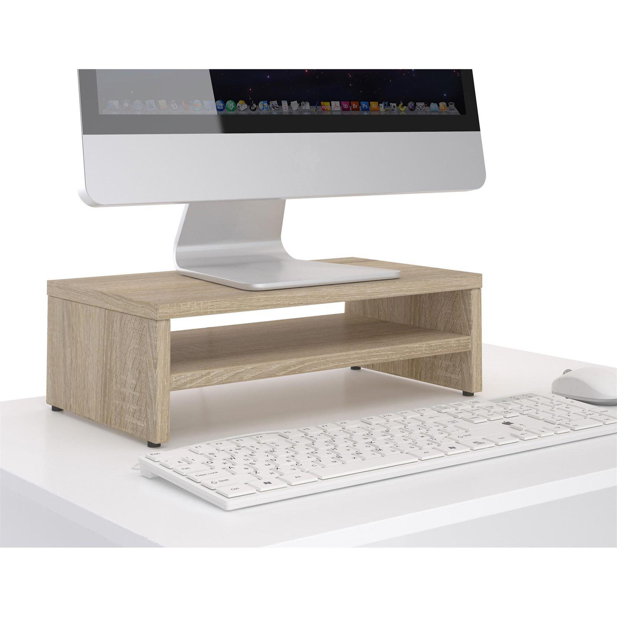 Voir la diapositive 2 : IDIMEX Support d'écran d'ordinateur DISPLAY, en mélaminé