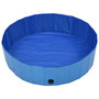 Voir la diapositive 3 : VIDAXL Piscine pliable pour chiens Bleu 120x30 cm PVC