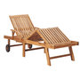 Voir la diapositive 3 : VIDAXL Chaises longues lot de 2 avec coussin beige Bois de teck solide