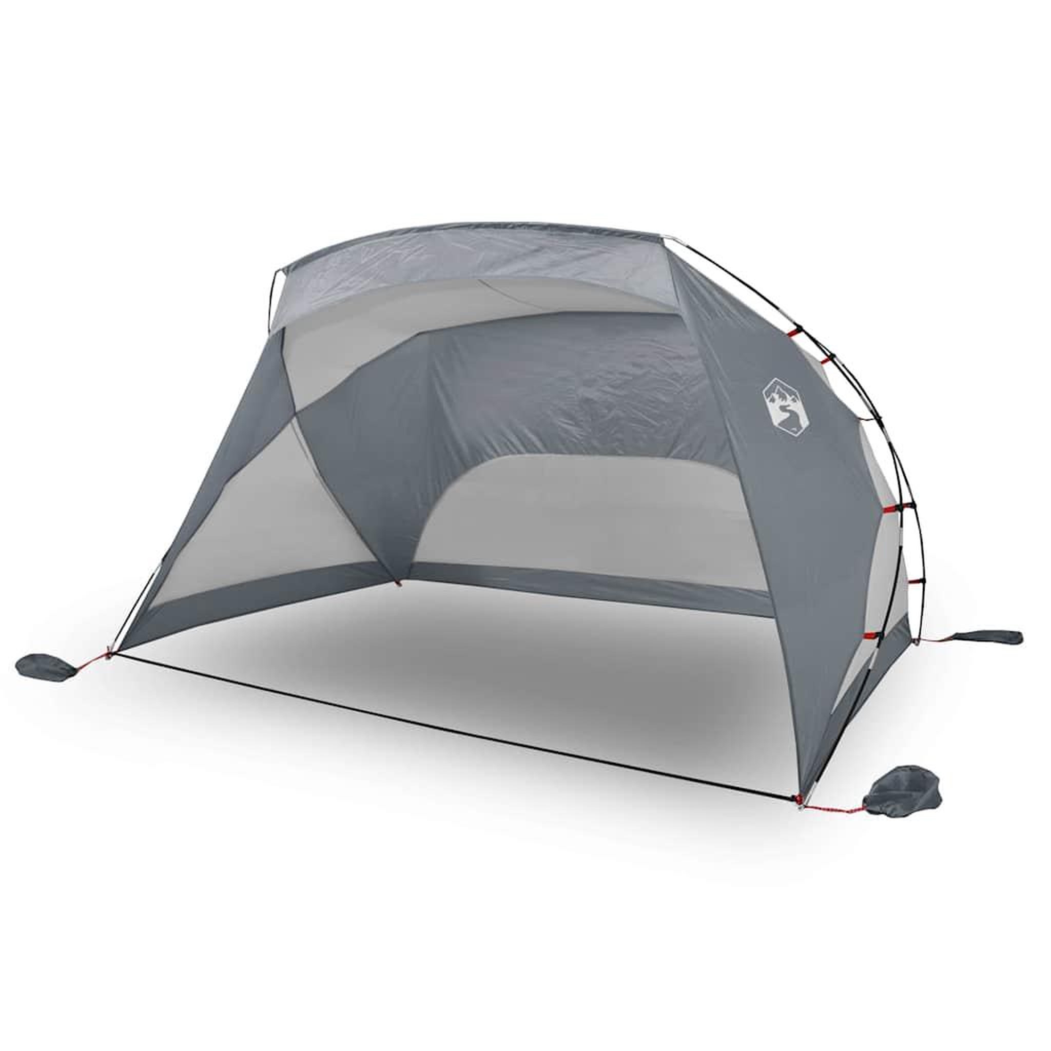 Voir la diapositive 2 : VIDAXL Tente de plage gris 274x178x170/148 cm 185T polyester