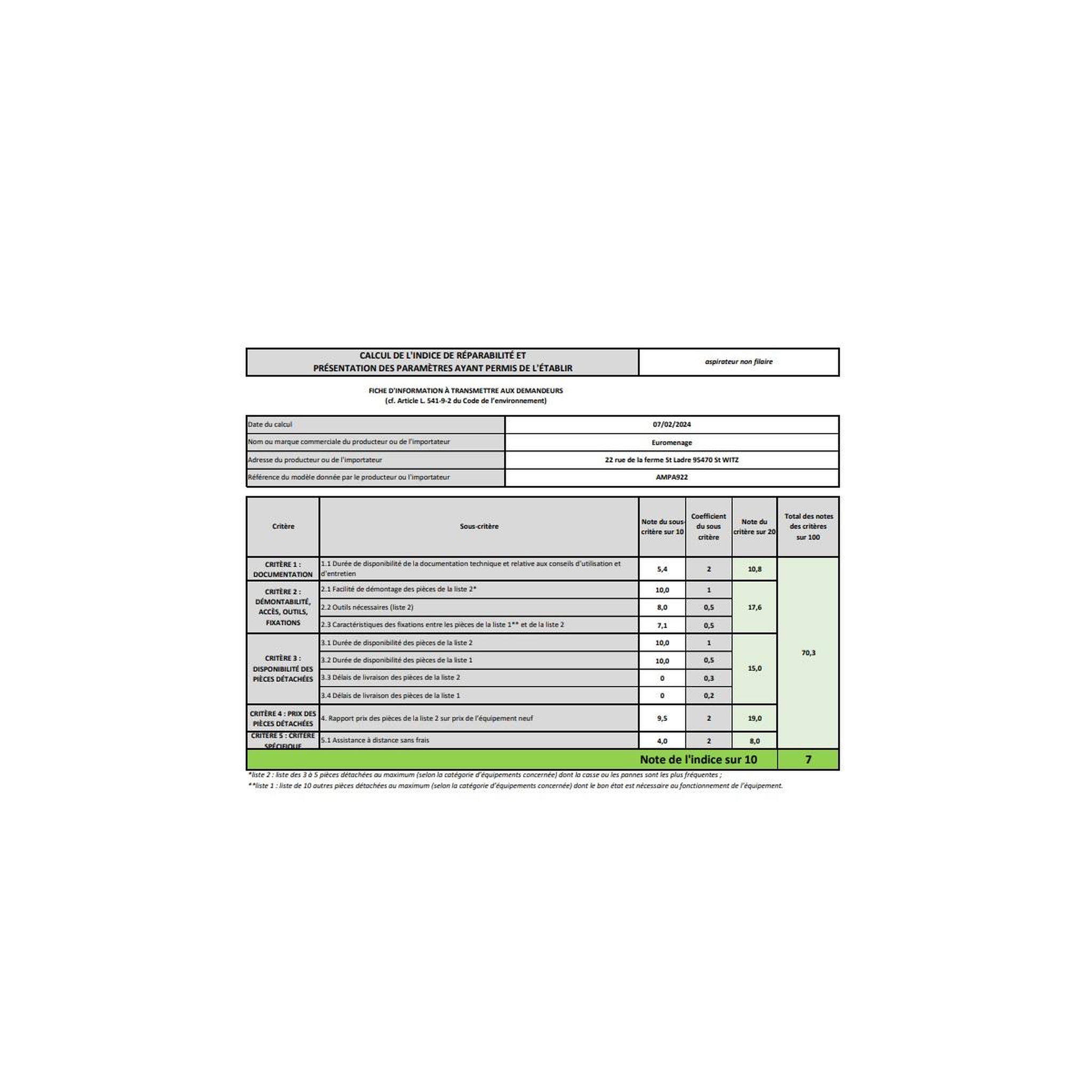 Voir la diapositive 3 : Arthur Martin Aspirateur balai rechargeable 22.2v - AMPA922