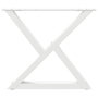 Voir la diapositive 5 : VIDAXL Pieds de table basse 2 pcs blanc 60x(42-43,3) cm acier