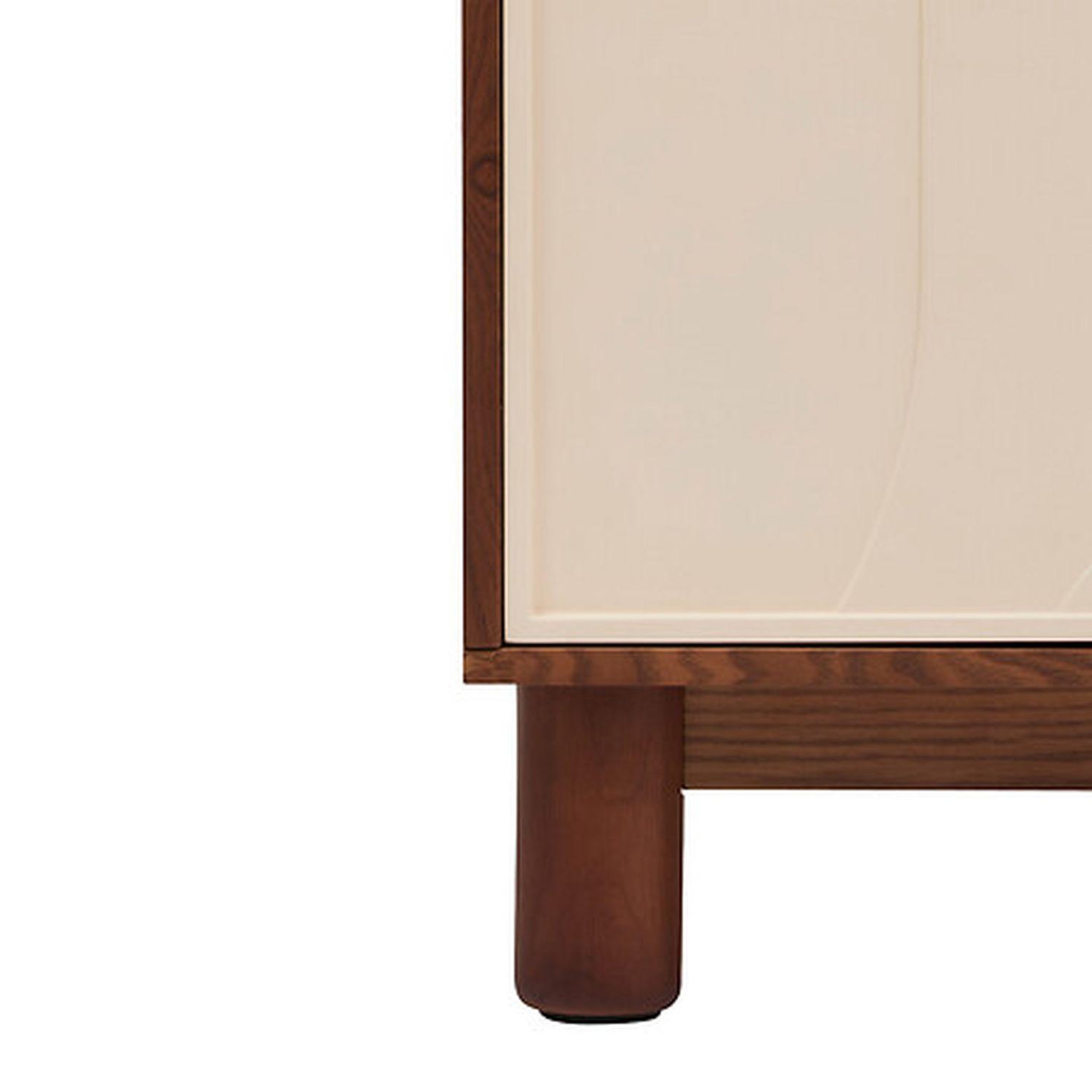 Voir la diapositive 4 : ATMOSPHERA Buffet 3 portes design en relief jilani - marron et beige