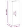 Voir la diapositive 6 : VIDAXL Armoire murale chene artisanal 34,5x34x90 cm bois d'ingenierie