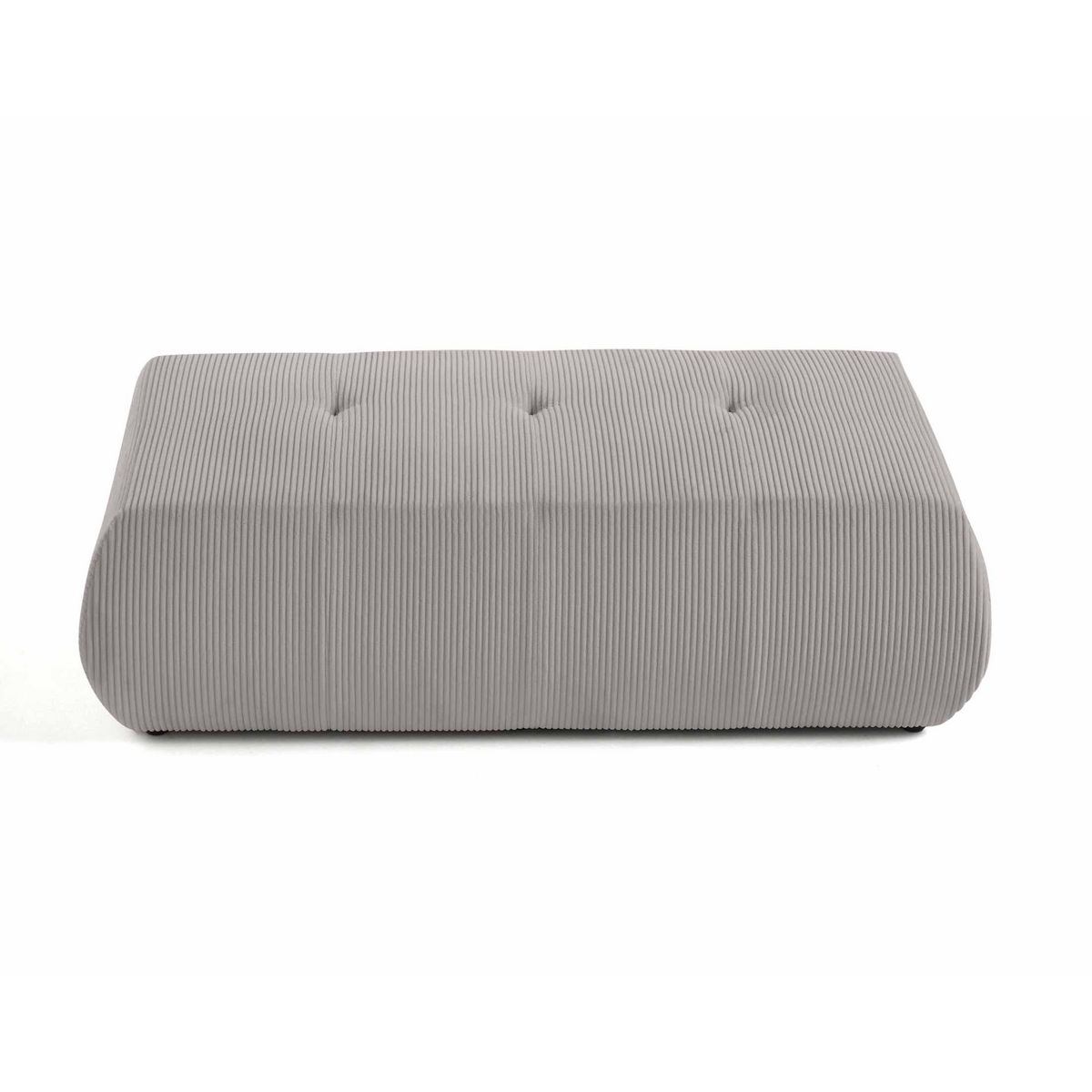 LISA DESIGN Onyx - pouf d'appoint - en velours côtelé