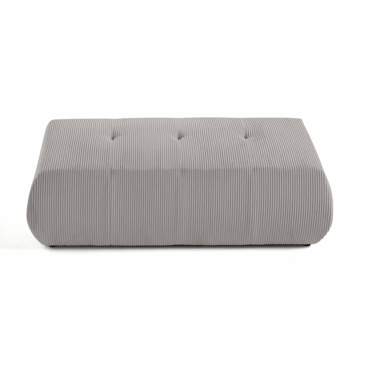 LISA DESIGN Onyx - pouf d'appoint - en velours côtelé