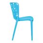 Voir la diapositive 3 : HomeStyle4U Chaise de jardin lot 2 chaises bleues