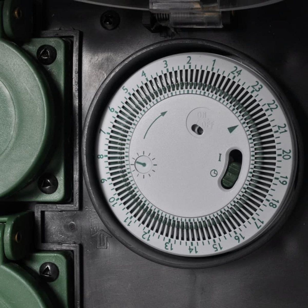 VIDAXL Prise de jardin forme de pierre avec minuterie